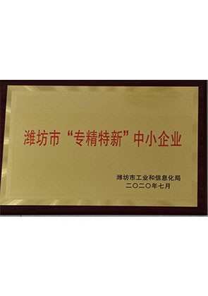 潍坊市专精特新企业